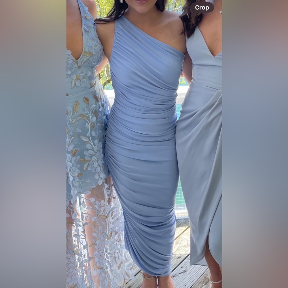 Norma Kamali Light Blue Dress